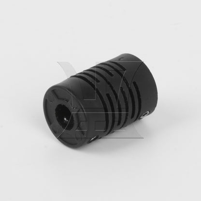 BQLZR 10pcs 6x6mm Encoder Coupling D15L21 Black Elastic Coupling Motor Coupler for Driving Shaft