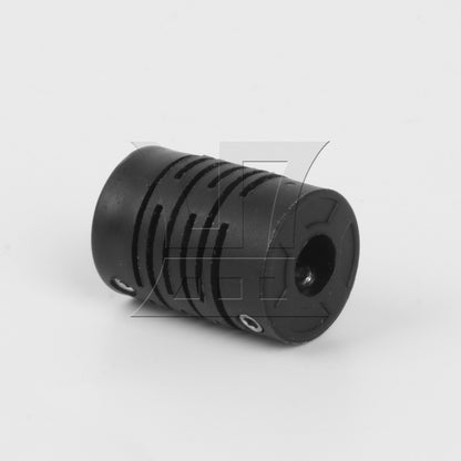 BQLZR 10pcs 6x6mm Encoder Coupling D15L21 Black Elastic Coupling Motor Coupler for Driving Shaft