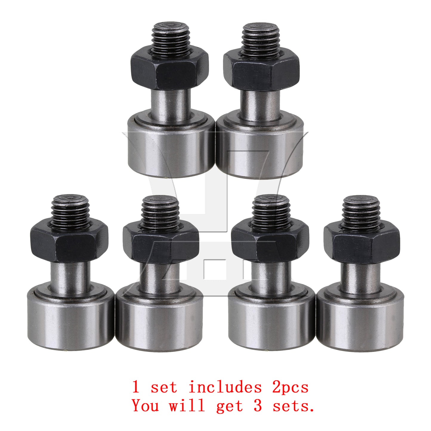 BQLZR  KR22 Cam Follower Bearing Male Thread Type Bearings M10 Thread