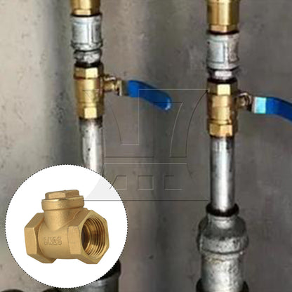 BQLZR 1inch Brass Thread Female BSPP Swing Check Valve DN25 with ID 32mm