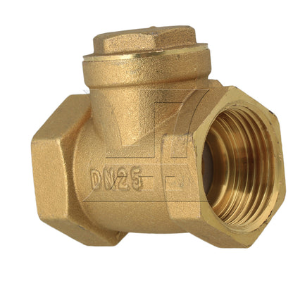 BQLZR 1inch Brass Thread Female BSPP Swing Check Valve DN25 with ID 32mm