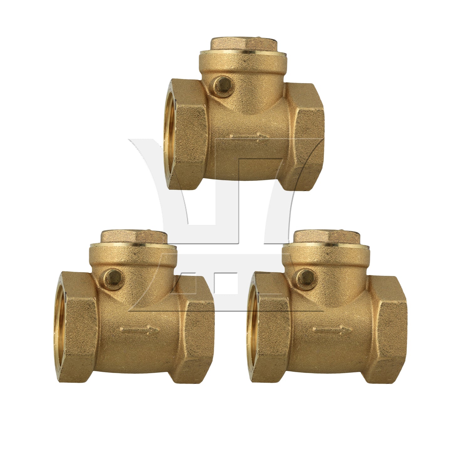 BQLZR 1inch Brass Thread Female BSPP Swing Check Valve DN25 with ID 32mm
