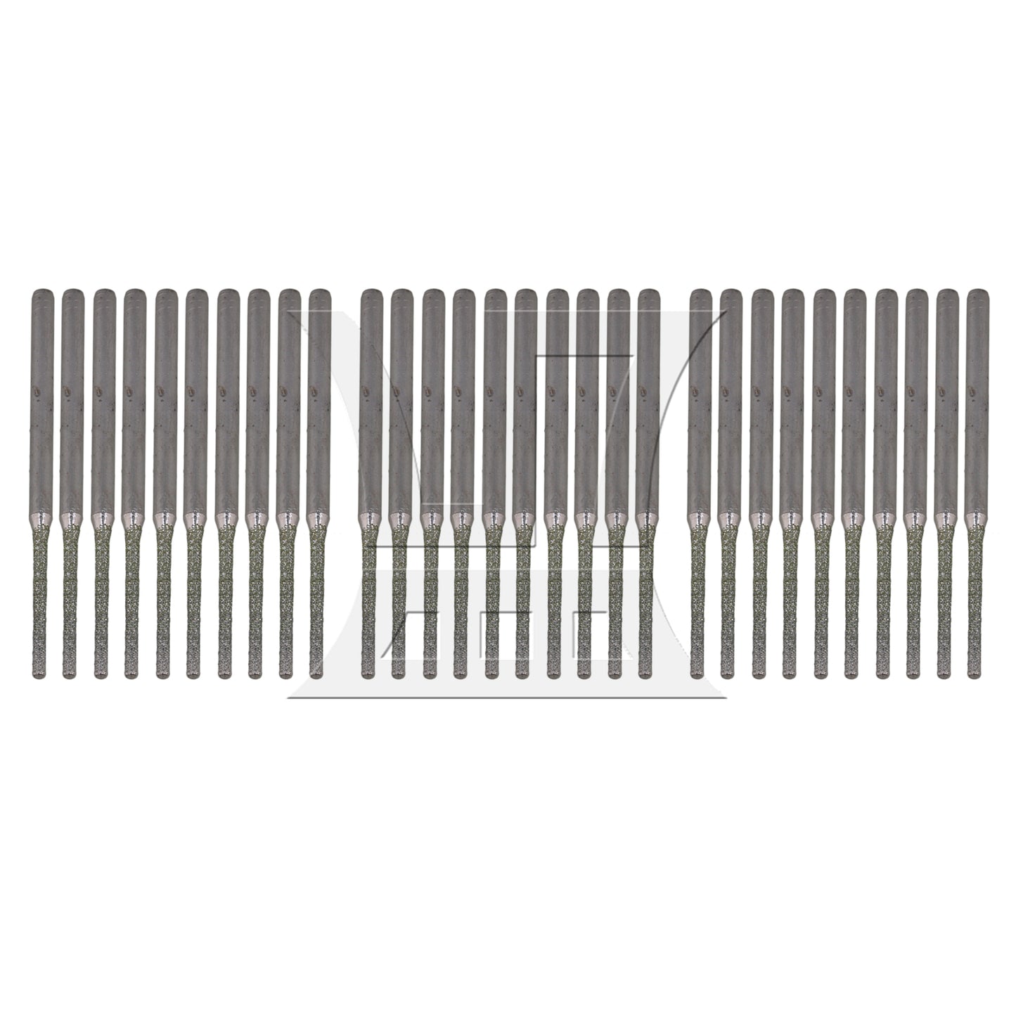 BQLZR 10xBQLZR Lapidary Coated Solid Bits Gems Drilling Bits 1.5mm Silver