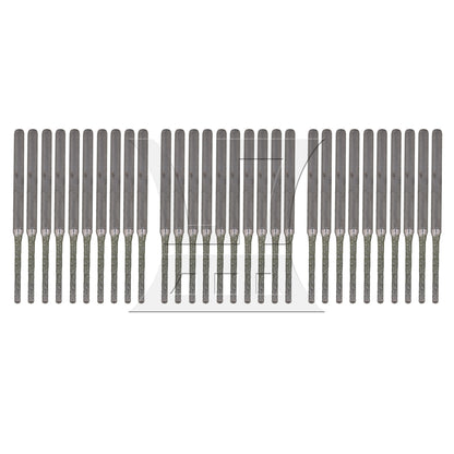 BQLZR 10xBQLZR Lapidary Coated Solid Bits Gems Drilling Bits 1.5mm Silver