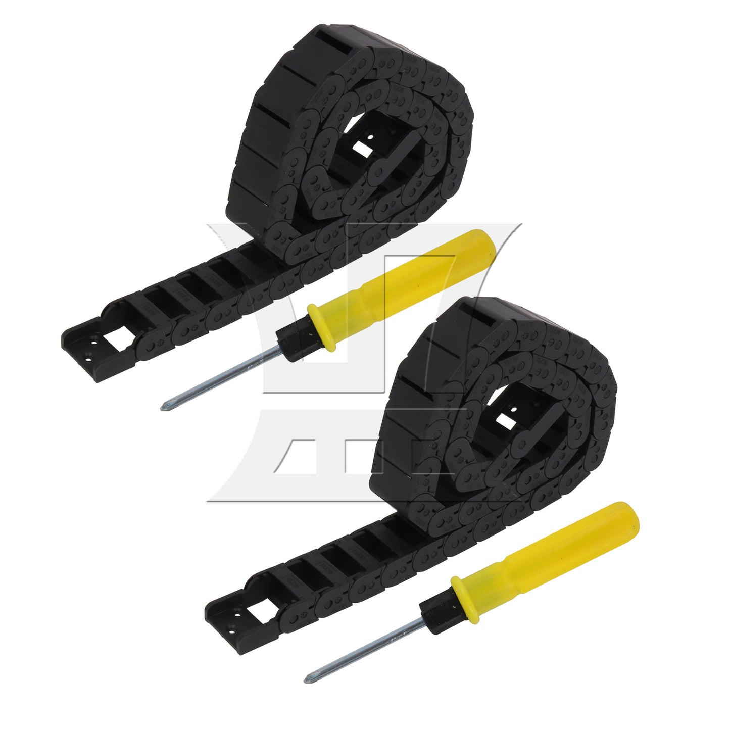 BQLZR Plastic Drag Chain Cable Carrier 1 meter Length R28 Semi-closed Type