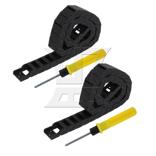 BQLZR Plastic Drag Chain Cable Carrier 1 meter Length R28 Semi-closed Type