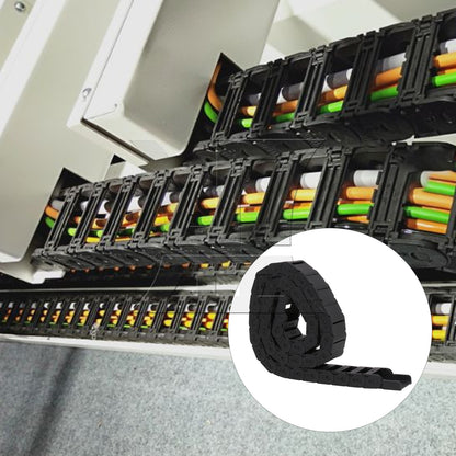 BQLZR Plastic Drag Chain Cable Carrier 1 meter Length R28 Semi-closed Type