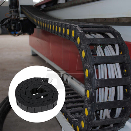 BQLZR Plastic Drag Chain Cable Carrier 1 meter Length R28 Semi-closed Type