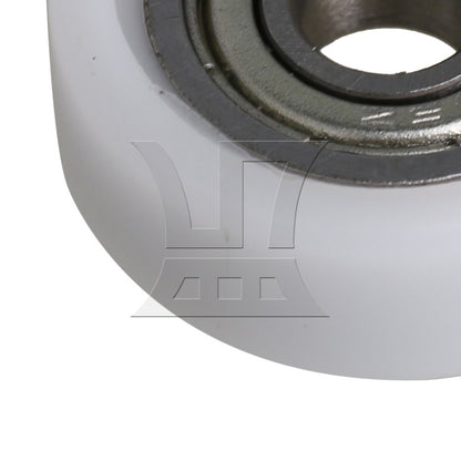 BQLZR 12 Pieces White Ball Bearing Wheel Pulley 0.5x1.9x0.7cm for Furniture Hardware