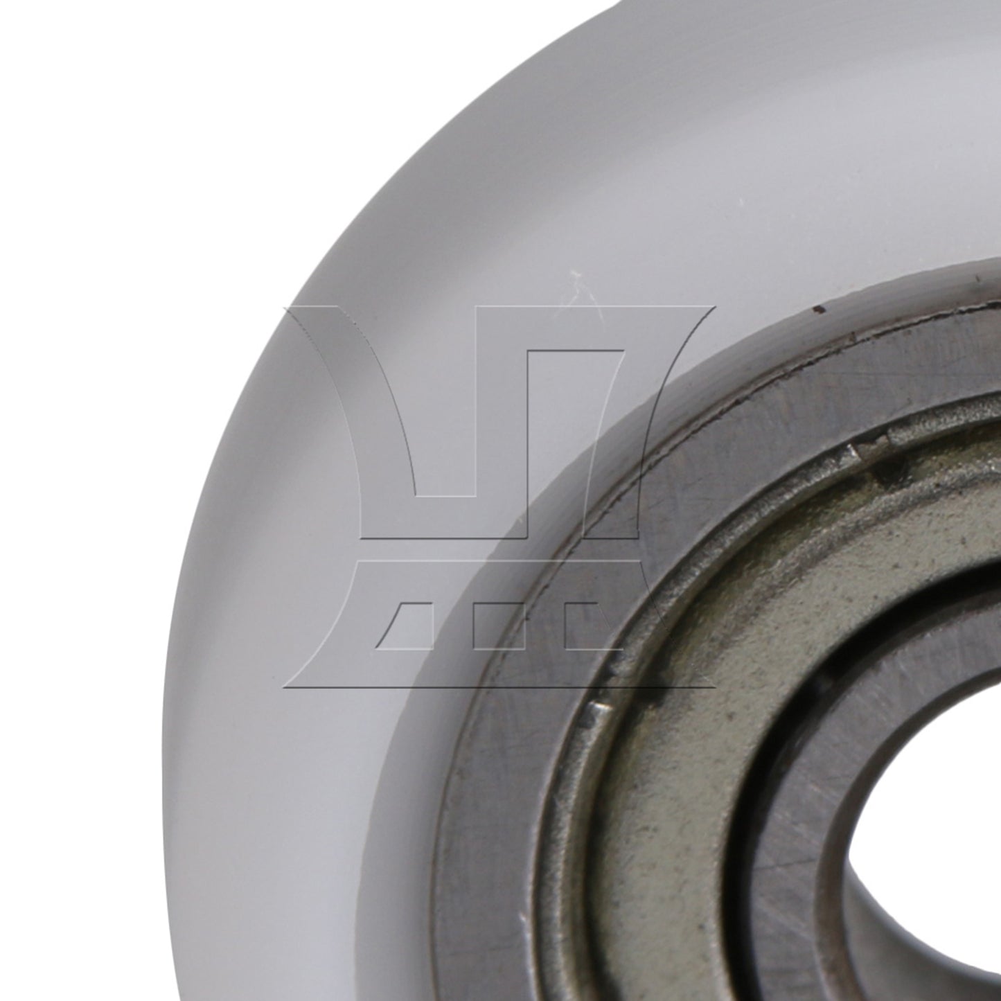 BQLZR 12 Pieces White Ball Bearing Wheel Pulley 0.5x1.9x0.7cm for Furniture Hardware