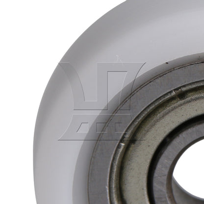 BQLZR 12 Pieces White Ball Bearing Wheel Pulley 0.5x1.9x0.7cm for Furniture Hardware
