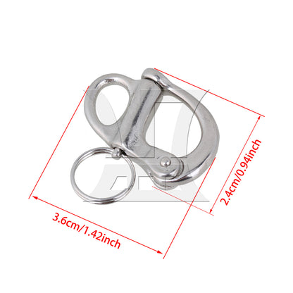 BQLZR 3pcs Stainless Steel Shackle, Suitable for Wire Rope
