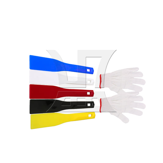 BQLZR 5pcs Printing Ink Spatulas Plastic 295x45mm for Removing Ink From Screen