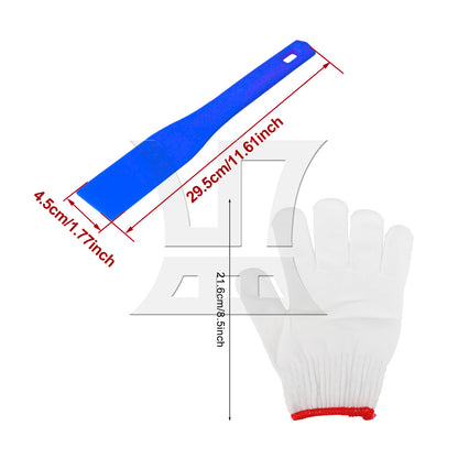 BQLZR 5pcs Printing Ink Spatulas Plastic 295x45mm for Removing Ink From Screen