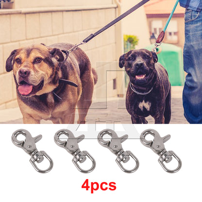 BQLZR  Silver Swivel Lobster Clasp Chain Snap Hook 304 Stainless Steel