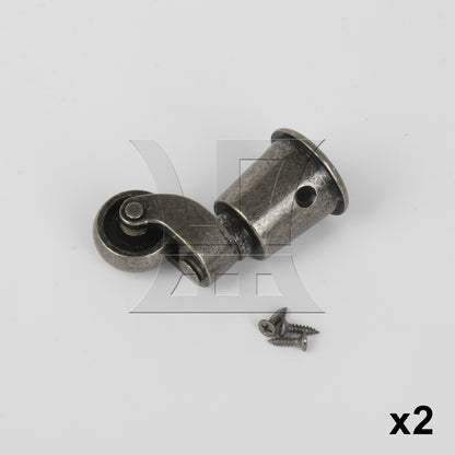 BQLZR  Antique Swivel Caster Cups 32.5mm for Office Chairs Smooth and Easy to Roll