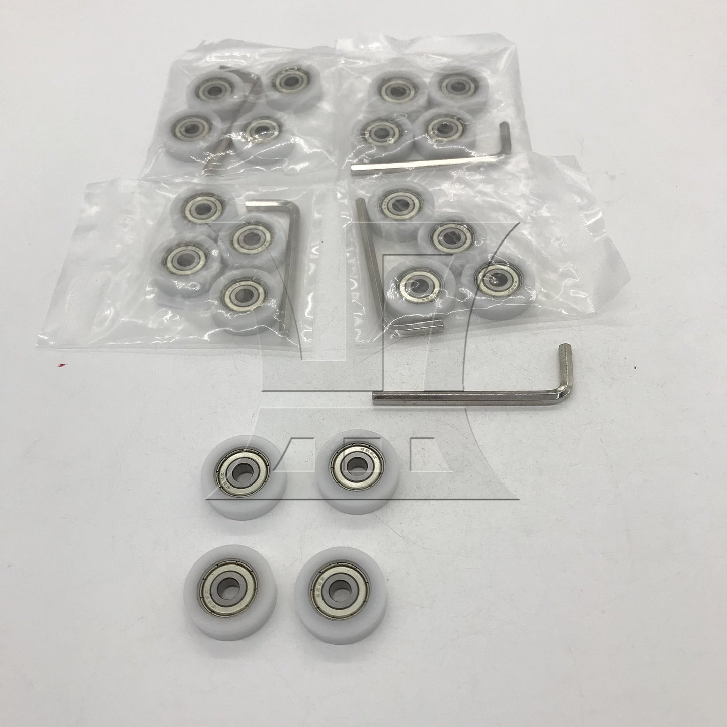 BQLZR 626ZZ 0.6x2.6x0.8cm Guide Pulley Rail Ball Bearing Wheels for Door