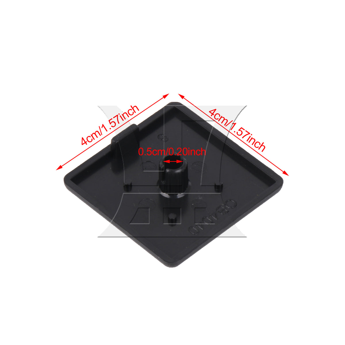 BQLZR 2pcs Extrusion End Cap 40x40mm Plastic for Mountaineering Platforms