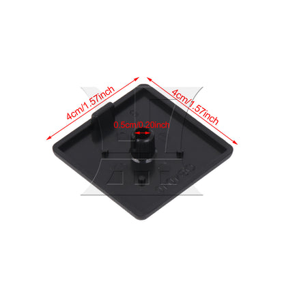 BQLZR 2pcs Extrusion End Cap 40x40mm Plastic for Mountaineering Platforms