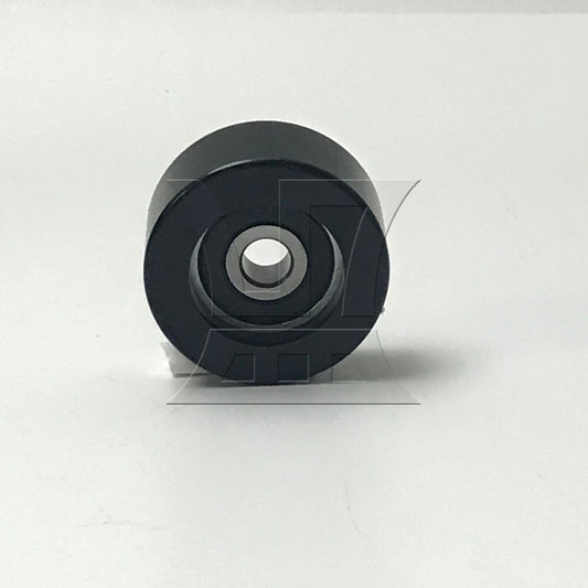 BQLZR 2pcs Flat-Groove Bearing Pulley Wheel Black 8x40x20mm Black for Furniture Hardware Accessories