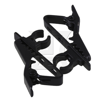 BQLZR 10 Pieces Metal 6mm EY-J02A Microphone Clip for Recording Microphone Black