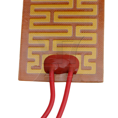 BQLZR 12V 10W Flexible PI Heating Thin Film Pad Adhesive Plastic Heater Plate