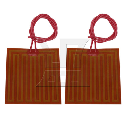 BQLZR Adhesive Heater Heating Elements Film Pads 12V 25W 2.36 x 2.76 Inch