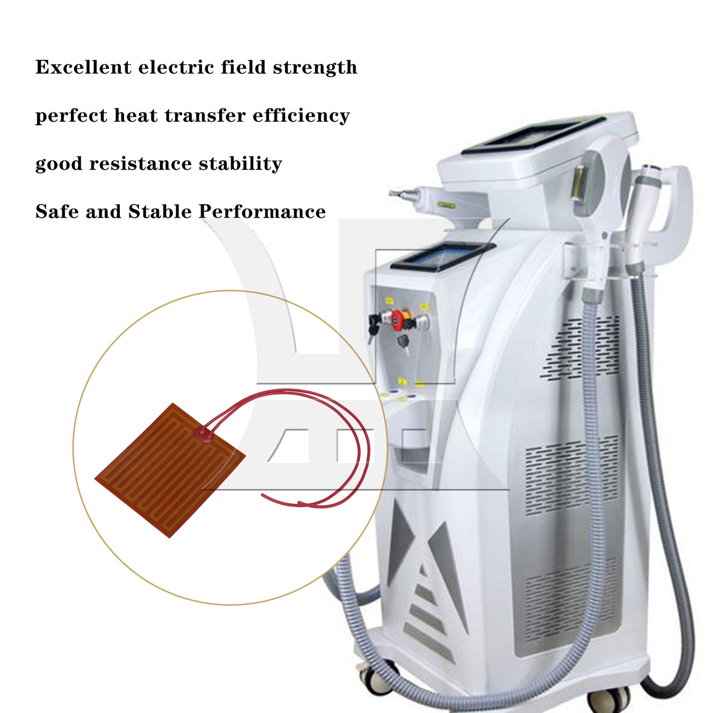 BQLZR Adhesive Heater Heating Elements Film Pads 12V 25W 2.36 x 2.76 Inch