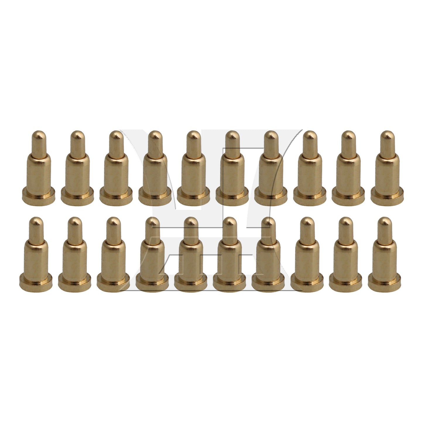 BQLZR D2xH4.5mm Gold Plating Copper Spring Thimble Pogo Pins Probe Connectors