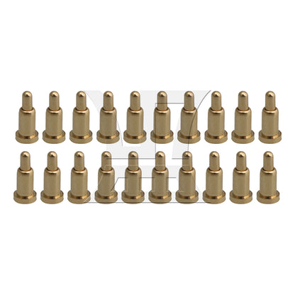 BQLZR D2xH4.5mm Gold Plating Copper Spring Thimble Pogo Pins Probe Connectors