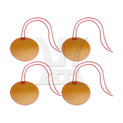 BQLZR 12V 13W Flexible Heater Plate Adhesive PI Heating Pad 70mm Diameter Round