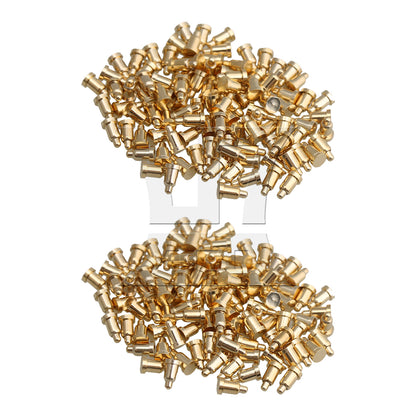 BQLZR  Gold Plating Copper D2xH3.5mm Spring Thimble Pins Probes Connector