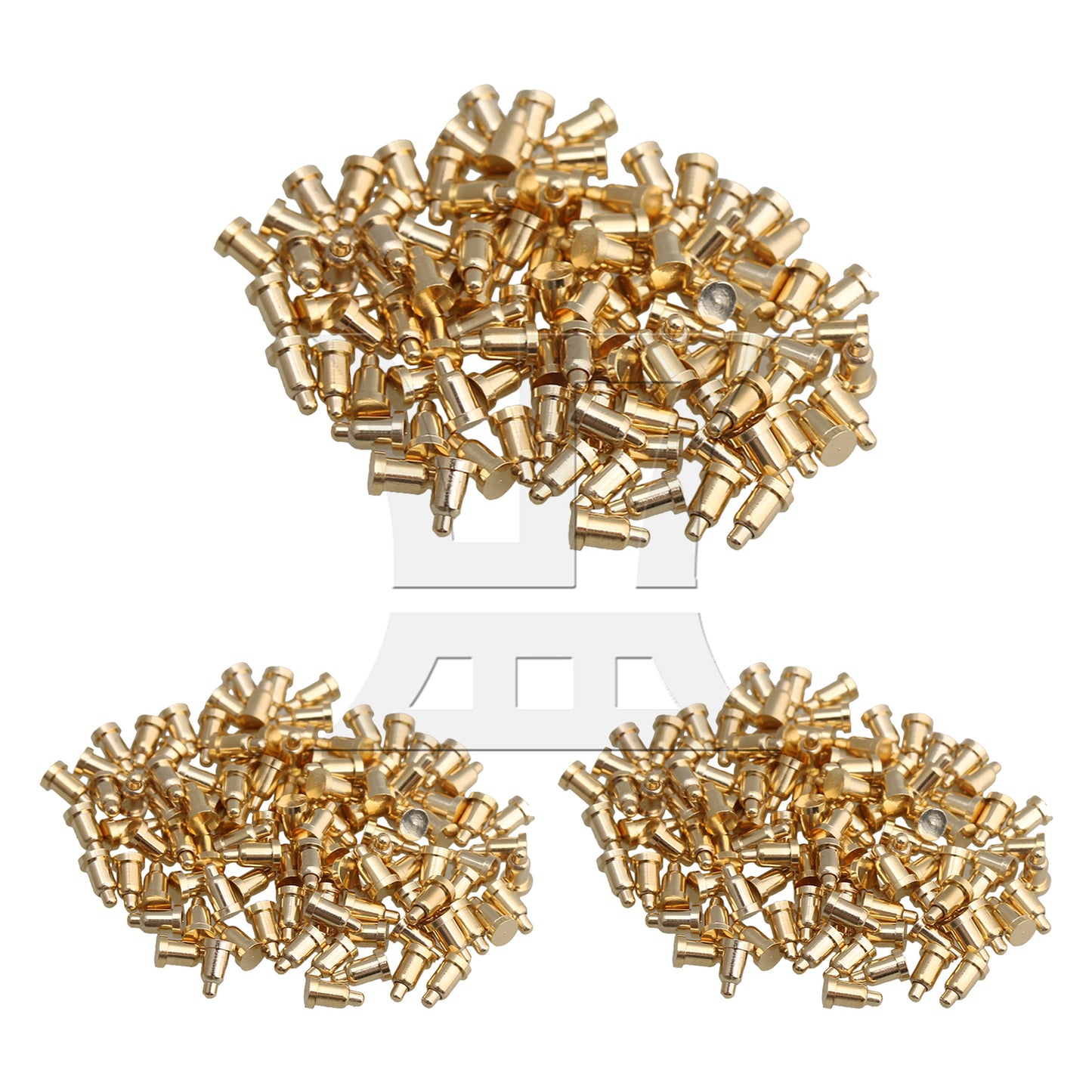 BQLZR  Gold Plating Copper D2xH3.5mm Spring Thimble Pins Probes Connector