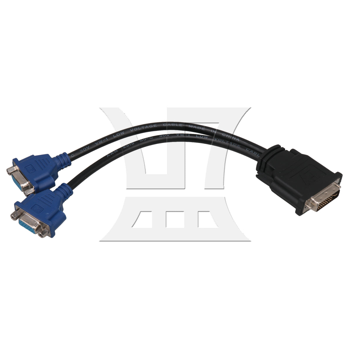 BQLZR DVI24+5 to Dual VGA Female Video Splitter Cable 2VGA for Monitor