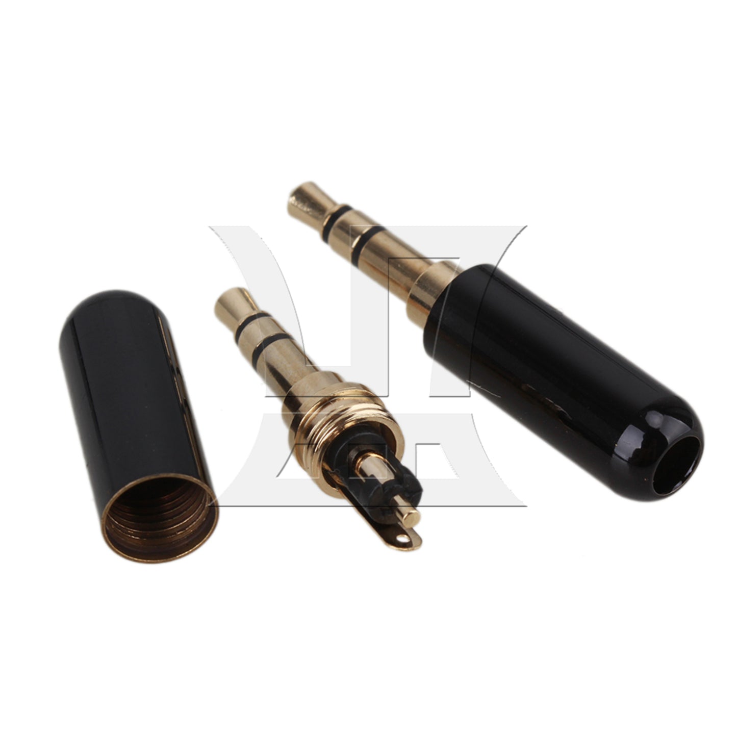 BQLZR  3.5mm 1/8" Stereo 3-pole Gold Plug A/V Connector Copper Mini Jack
