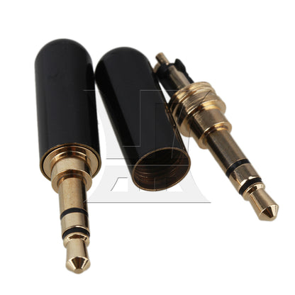 BQLZR  3.5mm 1/8" Stereo 3-pole Gold Plug A/V Connector Copper Mini Jack