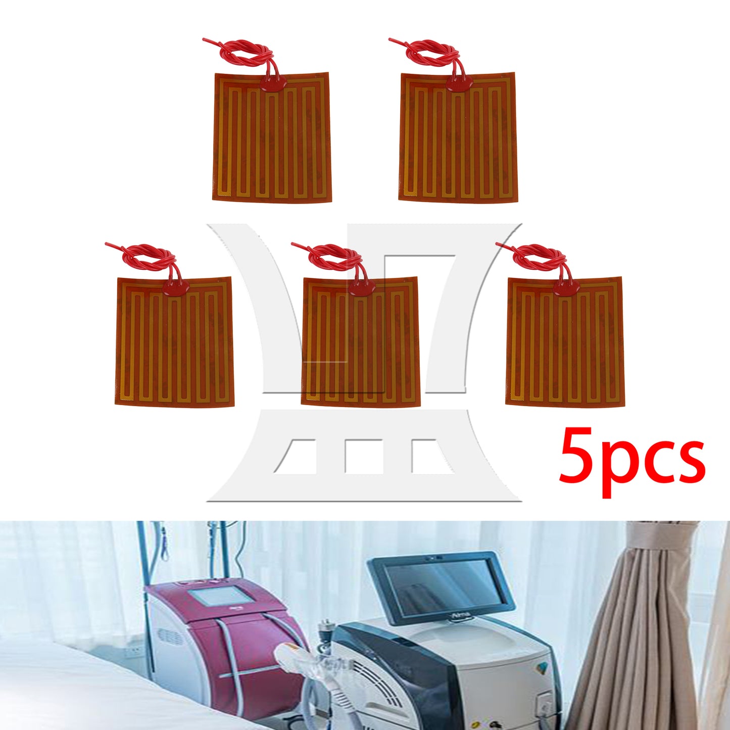 BQLZR Adhesive Heater Heating Elements Film Pads 12V 25W 2.36 x 2.76 Inch
