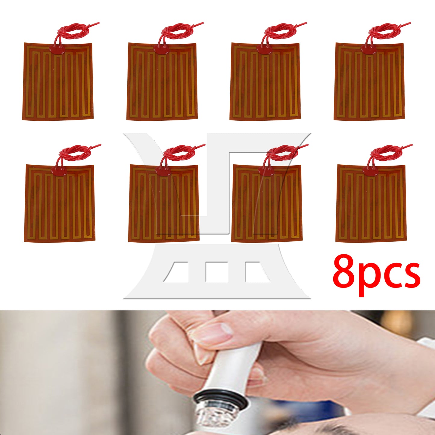 BQLZR Adhesive Heater Heating Elements Film Pads 12V 25W 2.36 x 2.76 Inch