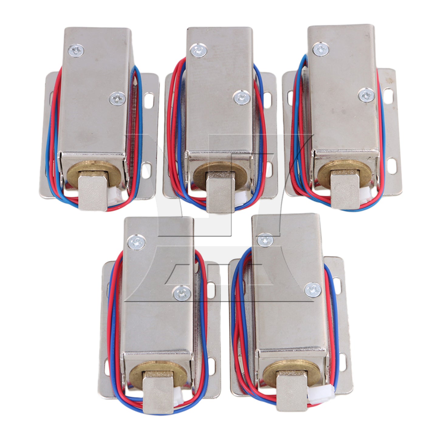 BQLZR Silver 12V Cabinet Locks Cabinet Door Electric Lock Assembly Solenoid