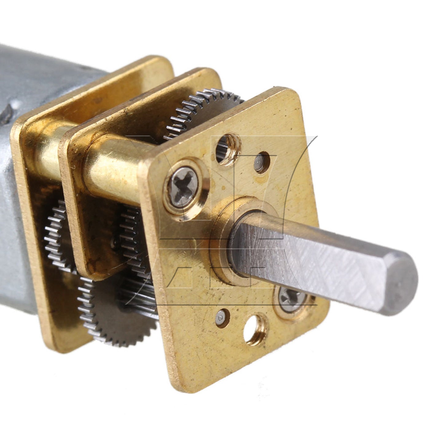 BQLZR Silver 15RPM DC 3V Mini Speed Gearbox Gearwheel Motor