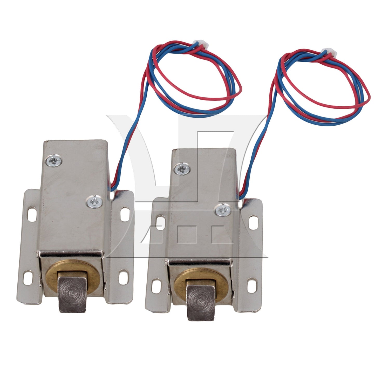 BQLZR Silver 12V Cabinet Locks Cabinet Door Electric Lock Assembly Solenoid