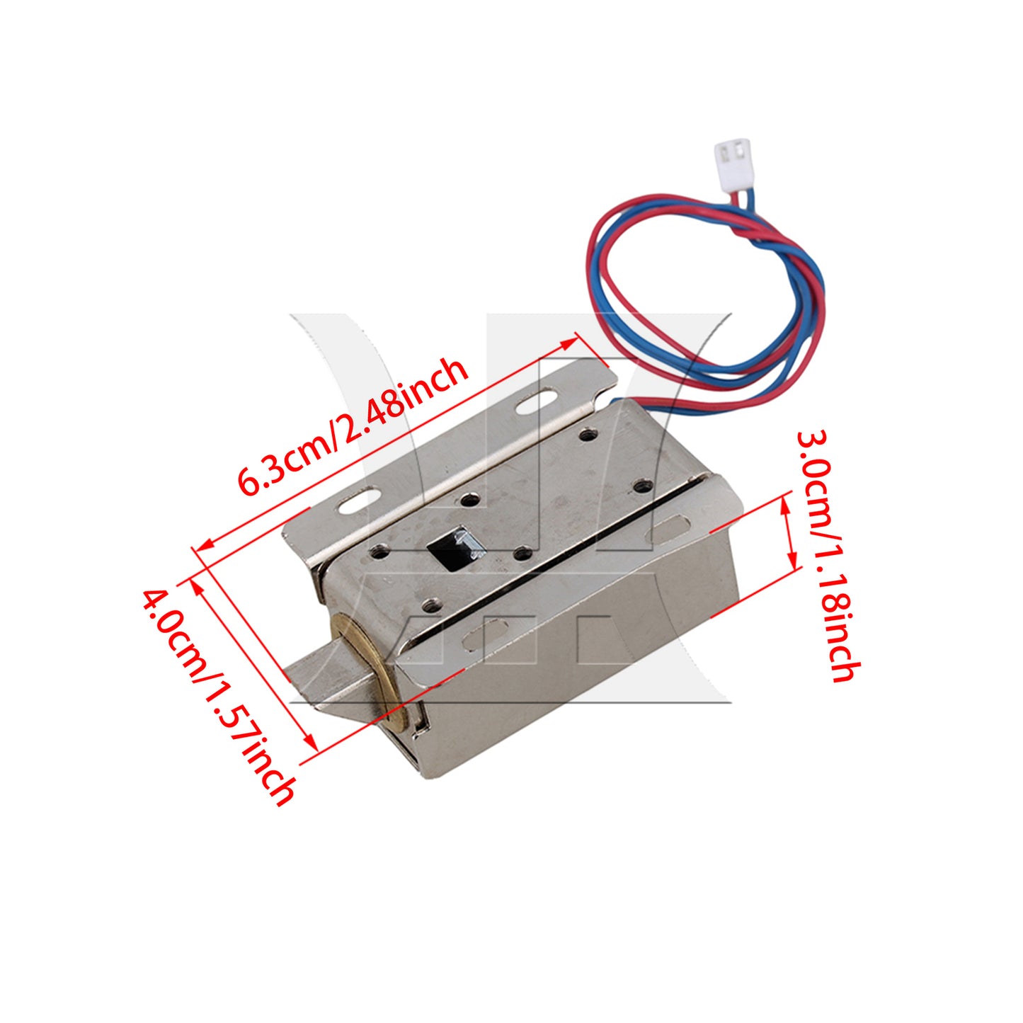 BQLZR Silver 12V Cabinet Locks Cabinet Door Electric Lock Assembly Solenoid