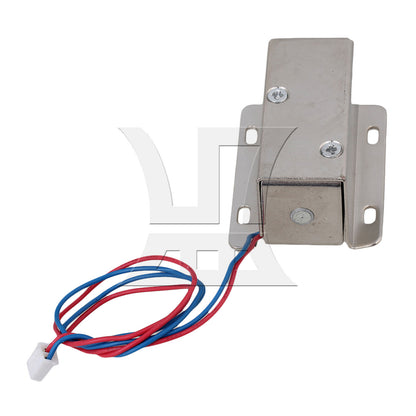 BQLZR Silver 12V Cabinet Locks Cabinet Door Electric Lock Assembly Solenoid