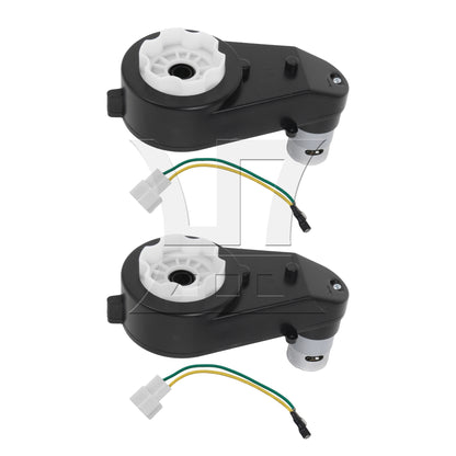 BQLZR 2 Pieces 12V 550 Electric Motor Gear Box 30000RPM for Ride on Cars Parts