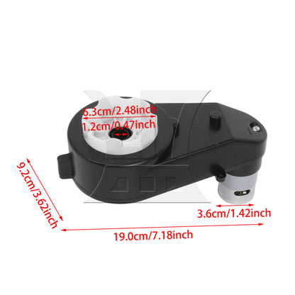 BQLZR 2 Pieces 12V 550 Electric Motor Gear Box 30000RPM for Ride on Cars Parts