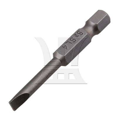 BQLZR 12 Pieces S2 Alloy Steel Hex Handle Flat Head Screwdriver Bits 1/4"