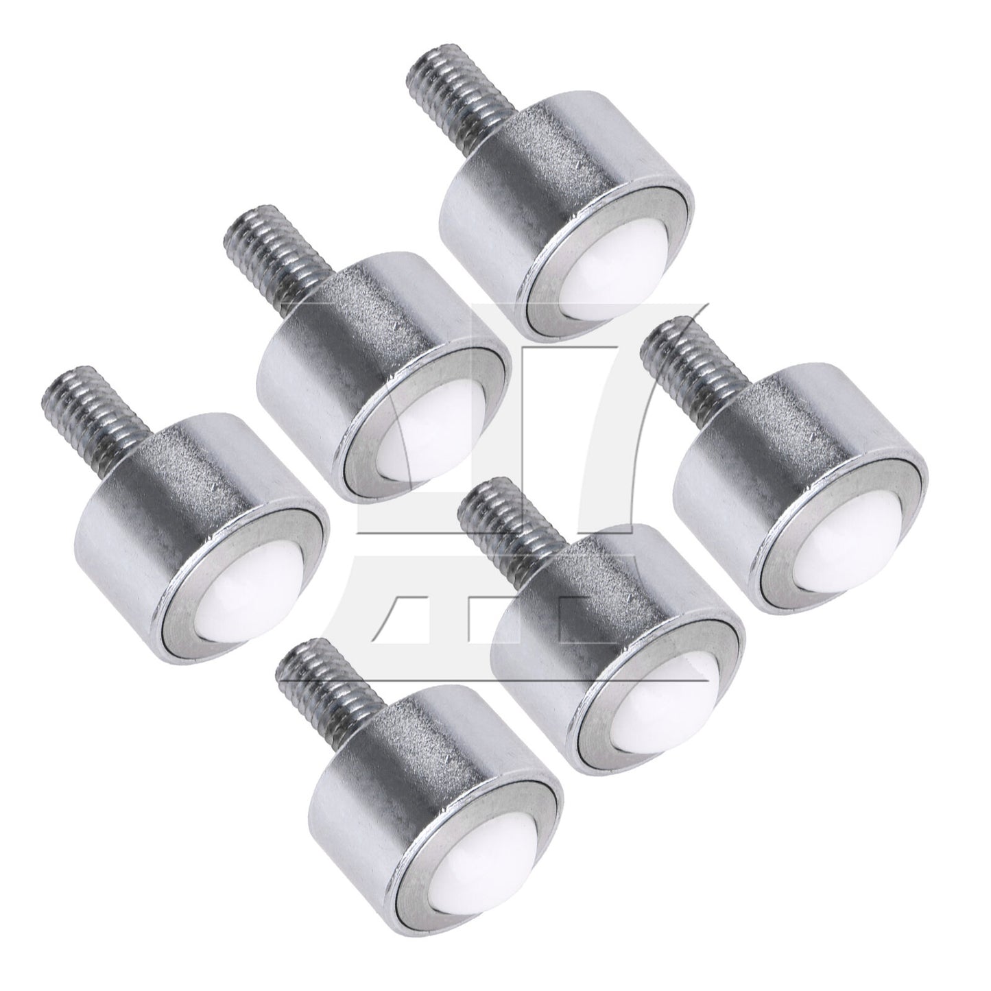 BQLZR Transfer Bearing Casters with Nylon Roller 0.59" 99lbs Load Capacity