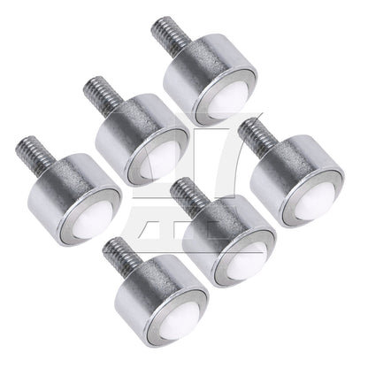 BQLZR Transfer Bearing Casters with Nylon Roller 0.59" 99lbs Load Capacity