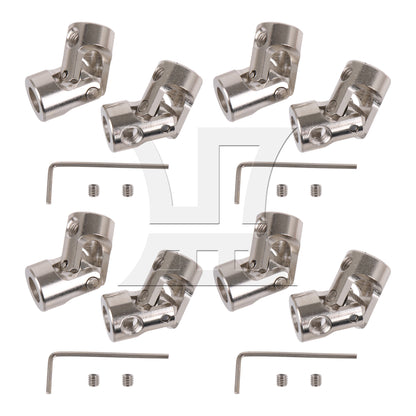 BQLZR  Metal Shaft Coupling Couplers for RC Boat Robot 6-6mm Hole Dia Set