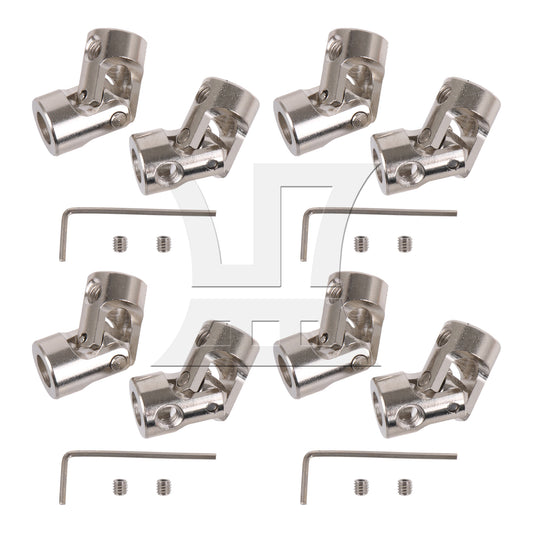 BQLZR  Metal Shaft Coupling Couplers for RC Boat Robot 6-6mm Hole Dia Set